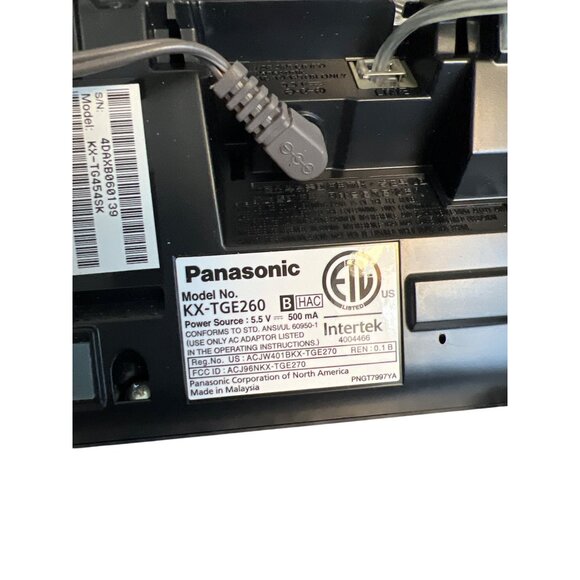 Panasonic KX-TGE260 Bluetooth Cordless Phone Base Station Answering System - Picture 3 of 3
